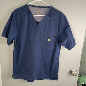 Carhartt Mens M Short Sleeve V Neck Ripstop Scrub Top